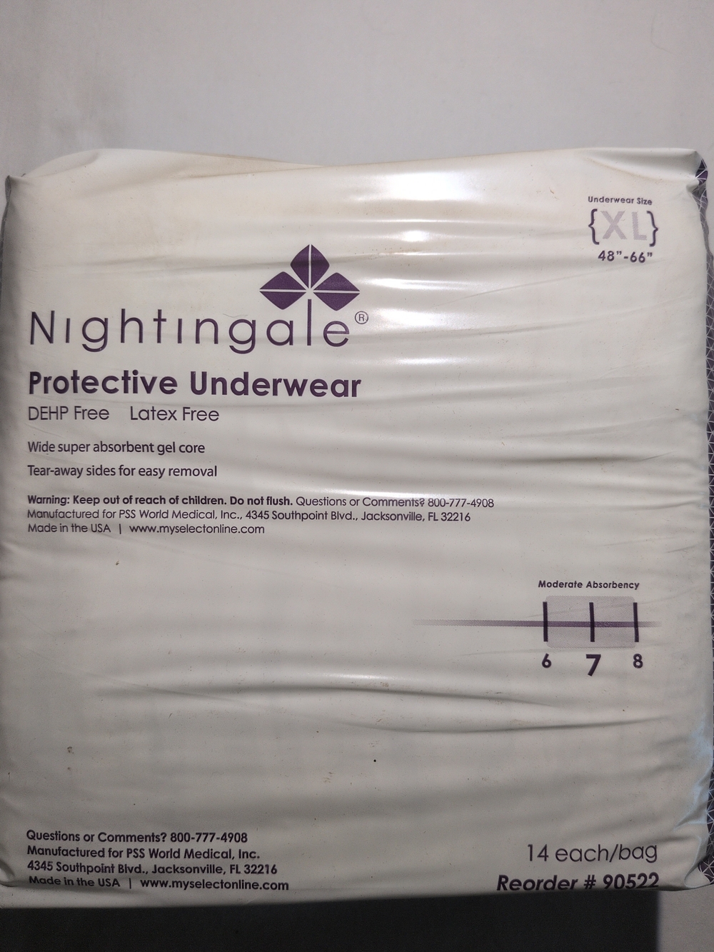 Protective Underwear - White (XL)